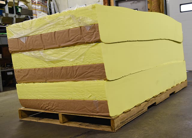 bergad-stacked-yellow-foam-on-pallet